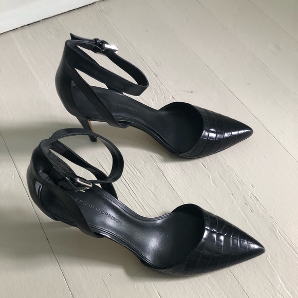 Sigerson Morrison Slingbacks, Embossed Leather, 9 - Picture 4 of 5